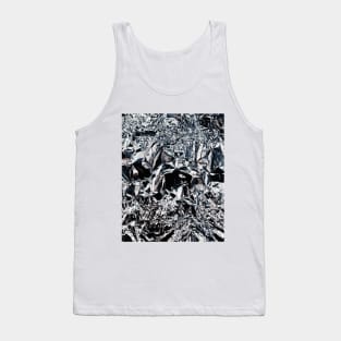 Abstract Silver Tank Top